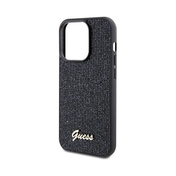 Husă GUESS pentru IPHONE 14 Pro GUHCP14LPMSDGSK (Disco Metal Script) neagră