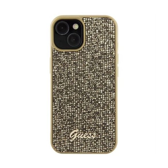 Husă GUESS pentru IPHONE 13 / 14 / 15 GUHCP15SPMSDGSD (Disco Metal Script) auriu