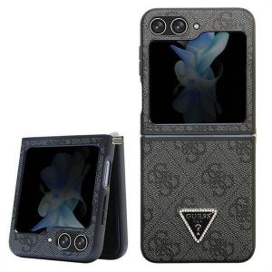 Carcasa originala GUESS GUHCZF5P4TDPK pentru Samsung Flip 5 (4G Triangle Strass / negru)