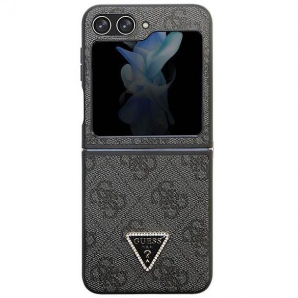 Carcasa originala GUESS GUHCZF5P4TDPK pentru Samsung Flip 5 (4G Triangle Strass / negru)