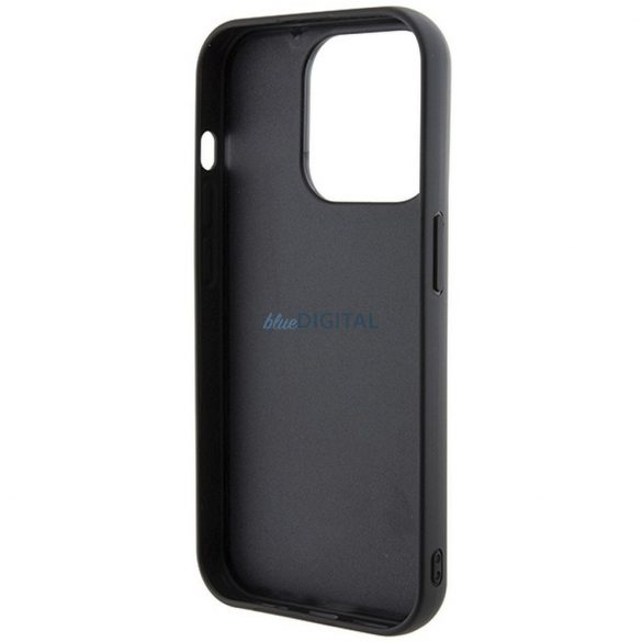 Carcasa originala KARL LAGERFELD KLHCP14LGSAKCPK pentru iPhone 14 Pro (Gripstand Saffiano KC PIN / negru)