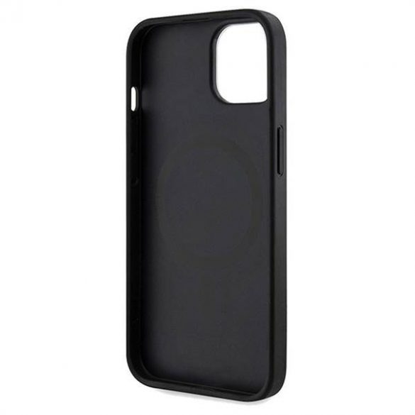 Husă originală GUESS GUHMP15SP4RPSK pentru iPhone 15 (Magsafe 4G Printed Stripes / negru)