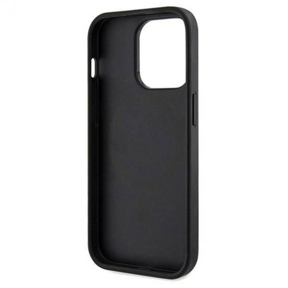 Husă originală GUESS GUHMP15LP4RPSK pentru iPhone 15 Pro (Magsafe 4G Printed Stripes / negru)