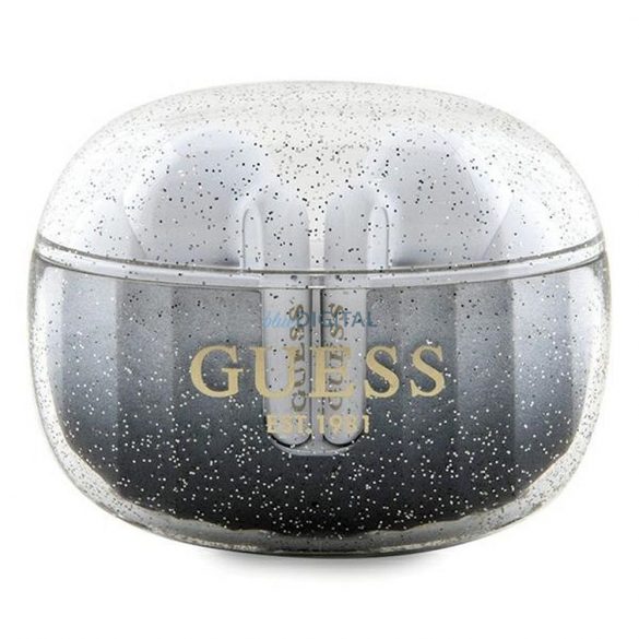 Guess GUTWSHDGKEEK Glitter Gradient TWS căști fără fir bluetooth - negru