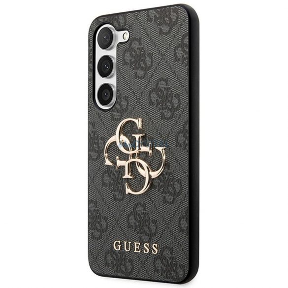 Carcasa originala GUESS GUHCS23FE4GMGGR pentru Samsung S23 FE (Big Metal Logo / gri)