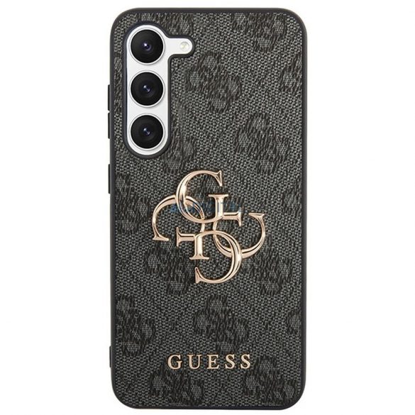 Carcasa originala GUESS GUHCS23FE4GMGGR pentru Samsung S23 FE (Big Metal Logo / gri)