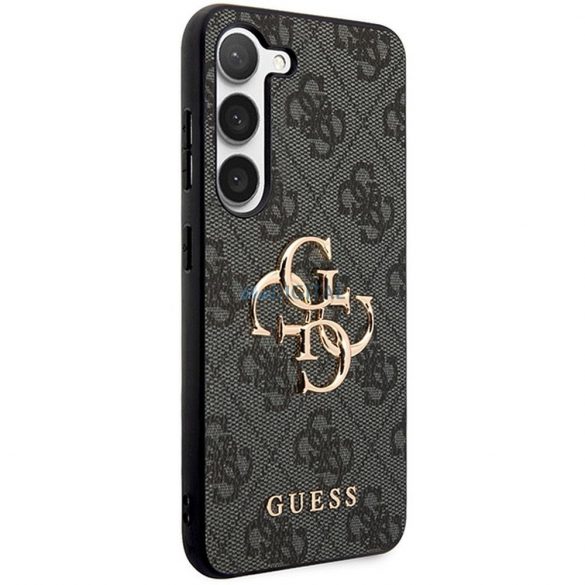 Carcasa originala GUESS GUHCS23FE4GMGGR pentru Samsung S23 FE (Big Metal Logo / gri)