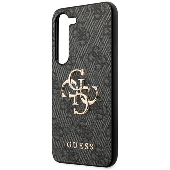 Carcasa originala GUESS GUHCS23FE4GMGGR pentru Samsung S23 FE (Big Metal Logo / gri)