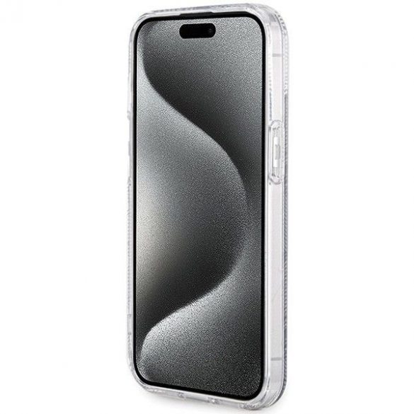 Husă originală GUESS GUHMP15SHGCUSTGK pentru iPhone 15 (Magsafe / IML GCUBE / negru)