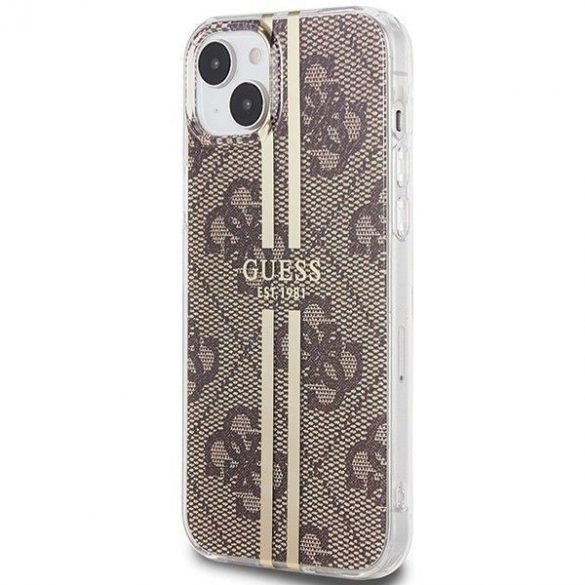 Husă originală GUESS GUHCP15SH4PSEGW pentru iPhone 15 (4G Dună aurie / maro)