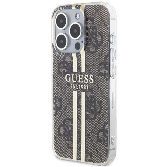 Husă originală GUESS GUHCP15MH4PSEGW pentru iPhone 15 Pro (4G Dună aurie / maro)