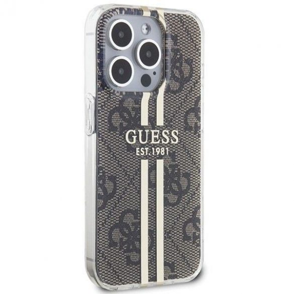 Husă originală GUESS GUHCP15MH4PSEGW pentru iPhone 15 Pro (4G Dună aurie / maro)