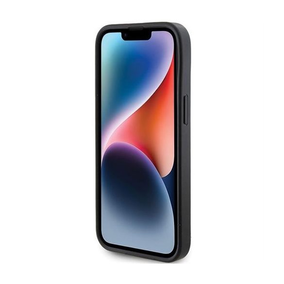 Husă GUESS pentru IPHONE 13 / 14 / 15 GUHCP14SPG4GPK (Sigla Triunghiulară Metal) neagră