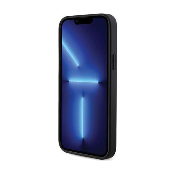 Husă GUESS pentru IPHONE 14 Pro GUHCP14LPG4GPK (logo metal triunghi 4G) neagră