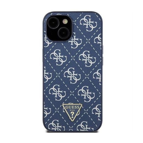 Husa GUESS pentru IPHONE 13 / 14 / 15 GUHCP15SPG4GPB (4G Triangle Metal Logo) albastra