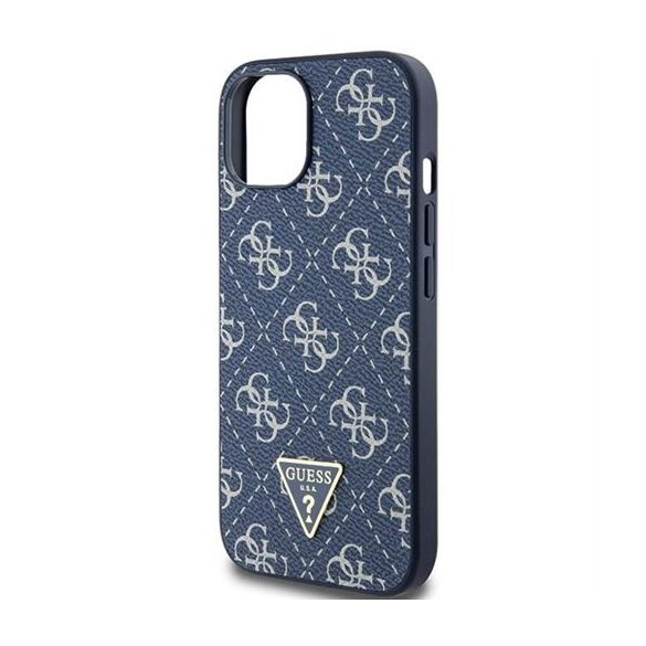 Husa GUESS pentru IPHONE 13 / 14 / 15 GUHCP15SPG4GPB (4G Triangle Metal Logo) albastra