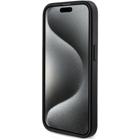 Husă originală GUESS GUHMP14LG4GFRK pentru iPhone 14 Pro (Magsafe / 4G Ring logo clasic / negru)