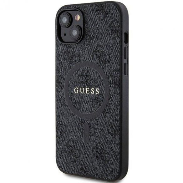 Husă originală GUESS GUHMP15MG4GFRK pentru iPhone 15 Plus (Magsafe / 4G Ring clasic logo / negru)