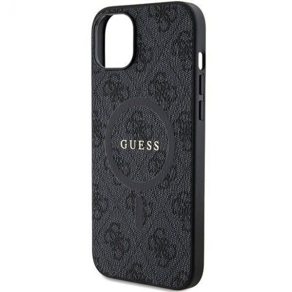 Husă originală GUESS GUHMP15MG4GFRK pentru iPhone 15 Plus (Magsafe / 4G Ring clasic logo / negru)