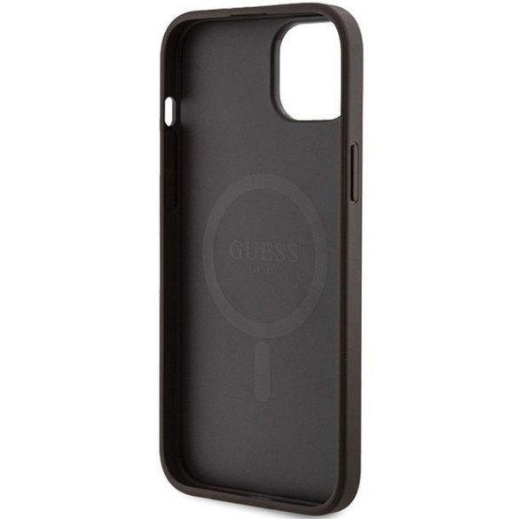 Husă originală GUESS GUHMP15MG4GFRW pentru iPhone 15 Plus / 14 Plus 6.7" (Piele 4G Metal Logo / maro)