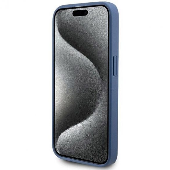 Husă originală GUESS GUHMP14LG4GFRB pentru iPhone 14 Pro (Magsafe / logo clasic 4G Ring / albastru)