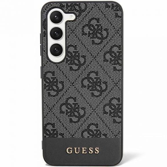 Carcasa originala GUESS GUHCS24MG4GLGR pentru SAMSUNG S24 Plus (4G Bottom Stripe / negru)