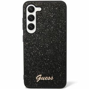 Carcasa originala GUESS GUHCS24SHGGSHK pentru Samsung S24 (Glitter Script / negru)