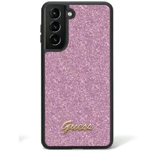 Carcasa originala GUESS GUHCS24SHGGSHU pentru Samsung S24 (Glitter Script / violet)