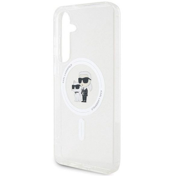 Carcasa originala KARL LAGERFELD KLHMS24SHGKCNOT pentru SASMUNG S24 (MAGSAFE IML KC) transparenta