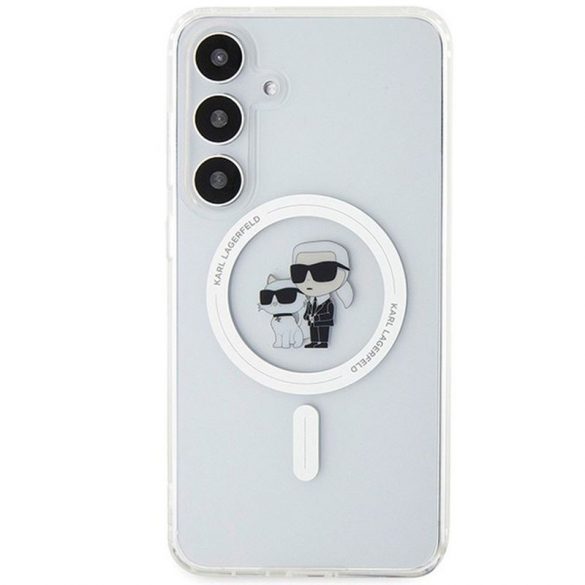 Carcasa originala KARL LAGERFELD KLHMS24SHGKCNOT pentru SASMUNG S24 (MAGSAFE IML KC) transparenta