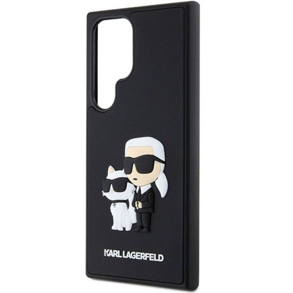 Carcasa originala KARL LAGERFELD KLHCS24L3DRKCNK pentru SASMUNG S24 Ultra (RUBBER KC NFT BLACK) neagra