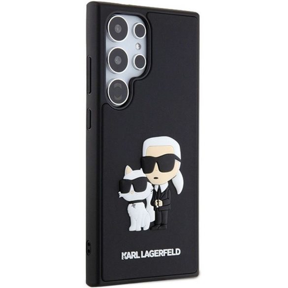 Carcasa originala KARL LAGERFELD KLHCS24L3DRKCNK pentru SASMUNG S24 Ultra (RUBBER KC NFT BLACK) neagra