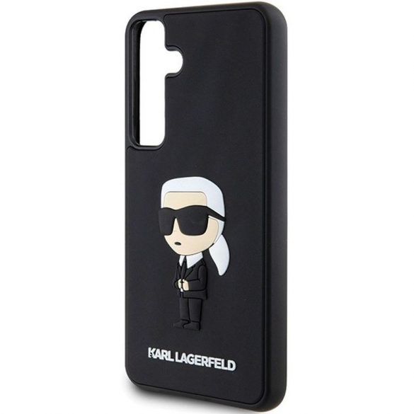 Carcasa originala KARL LAGERFELD KLHCS24S3DRKINK pentru SASMUNG S24 (RUBBER IKONIK NFT BLACK) neagra