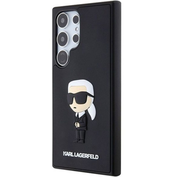 Carcasa originala KARL LAGERFELD KLHCS24L3DRKINK pentru SASMUNG S24 Ultra (RUBBER IKONIK NFT BLACK) negru