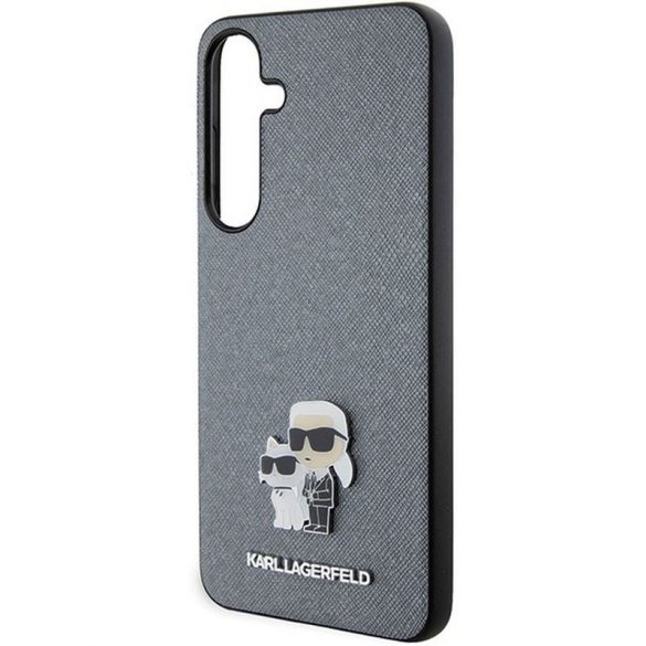 Carcasa originala KARL LAGERFELD KLHCS24SPSAKCMPG pentru SASMUNG S24 (SAFFIANO KC PIN) gri