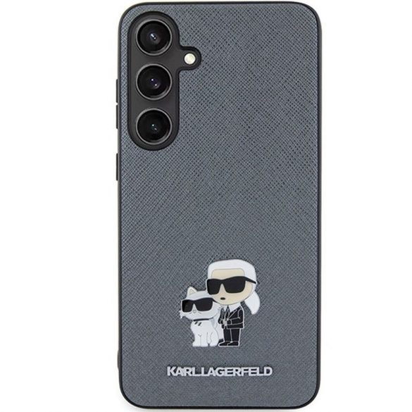 Carcasa originala KARL LAGERFELD KLHCS24SPSAKCMPG pentru SASMUNG S24 (SAFFIANO KC PIN) gri