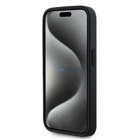 Karl Lagerfeld KLHMP15XPKHPORPK Hot Stamp KL Carcasă compatibilă MagSafe pentru iPhone 15 Pro Max - negru