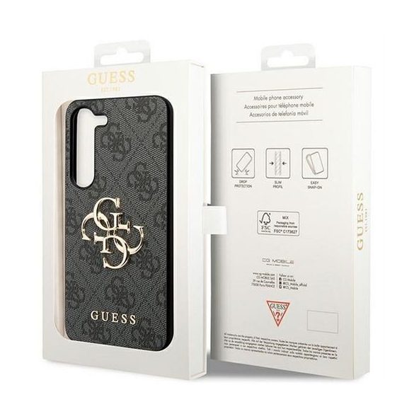 Husă GUESS pentru SAMSUNG A55 GUHCSA554GMGGR (PU Big 4G Metal Logo) neagră