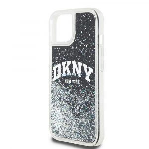 Husă DKNY pentru IPHONE 12 / 12 Pro DKHCP12MLBNAEK (DKNY HC Liquid Glitters W/Arch Logo) neagră