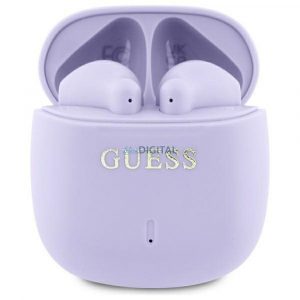 Guess GUTWSJ14ESGU Imprimate Classic Logo TWS bluetooth căști fără fir - violet