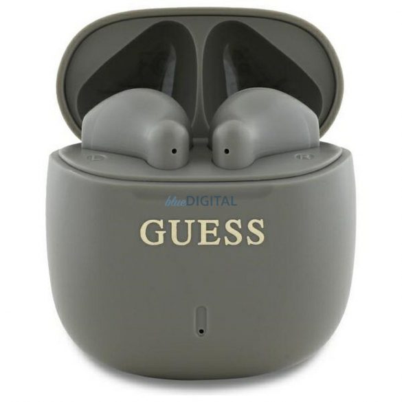 Guess GUTWSJ14ESGE Imprimate Classic Logo TWS bluetooth căști fără fir - gri închis