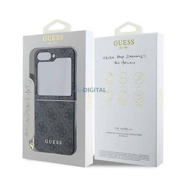 Guess GUHCZF6GF4GGR 4G Charm caz Samsung Galaxy Z Flip6 - negru