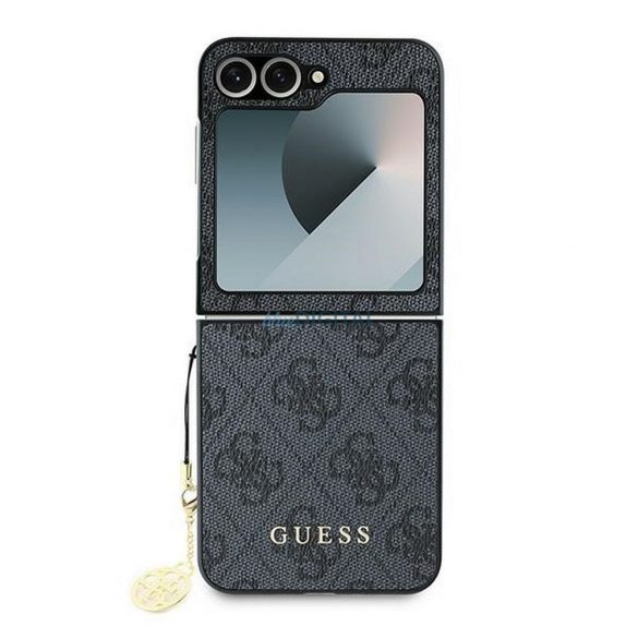 Guess GUHCZF6GF4GGR 4G Charm caz Samsung Galaxy Z Flip6 - negru