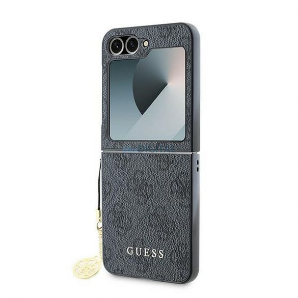 Guess GUHCZF6GF4GGR 4G Charm caz Samsung Galaxy Z Flip6 - negru