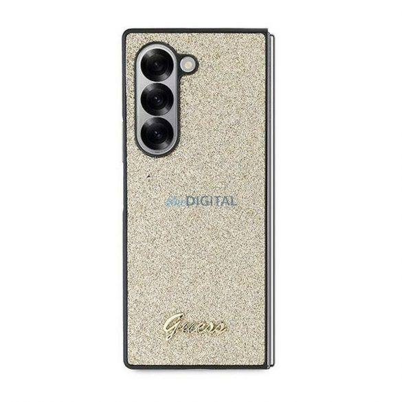 Guess GUHCZFD6HGGSHD 4G Glitter Script Caz Samsung Galaxy Z Fold6 - Aur