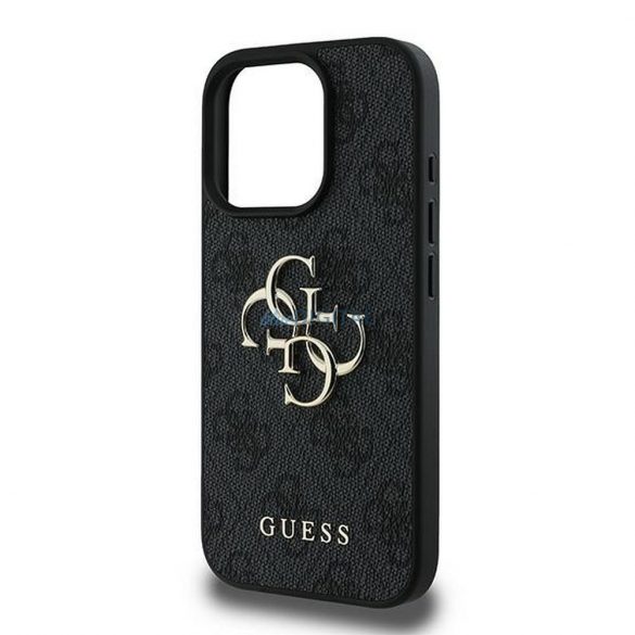 Guess GUHCP16L4GMGGR 4G PU Big Logo Caz iPhone 16 Pro - negru