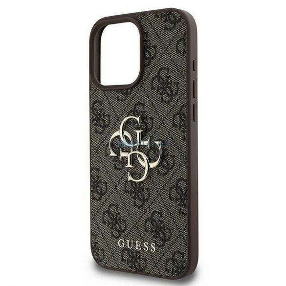 Guess GUHCP16L4GMGBR 4G PU Big Logo Caz iPhone 16 Pro - maro