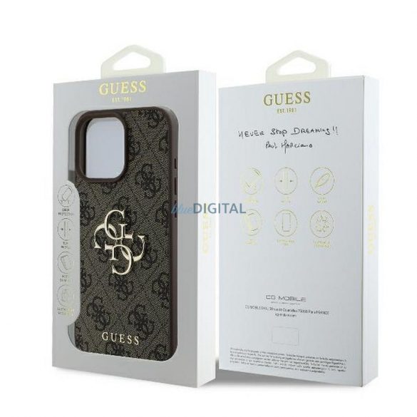 Guess GUHCP16X4GMGBR 4G PU Big Logo Caz iPhone 16 Pro Max - maro