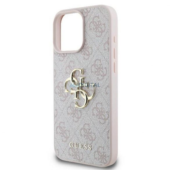 Guess GUHCP16L4GMGPI 4G PU Big Logo Caz iPhone 16 Pro - roz