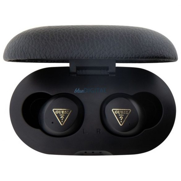 Guess GUTWSPGTSPSK Grainee Classic Logo TWS căști fără fir bluetooth ENC - negru